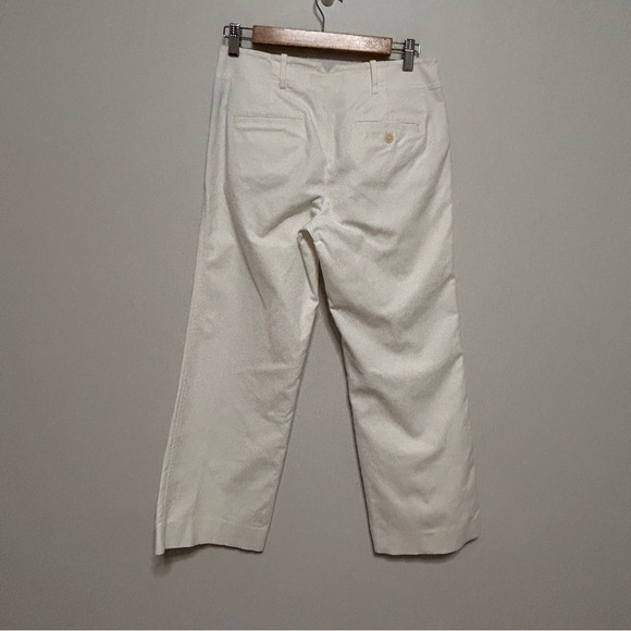 Lauren Ralph Lauren Women’s 4P white cropped wide leg pants preppy office READ - Picture 2 of 10